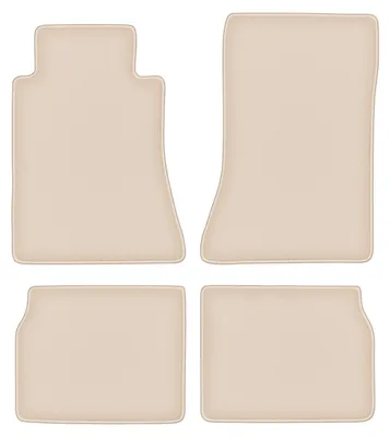 Produktbild von DURBAN Beige Velours-Fußmatten-Set für Mercedes E W124 Limousine, Kombi (1984-1997)