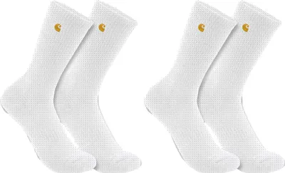 Produktbild von Carhartt Herren Socken Midweight Crew Sock 2 Pack | SC2252-M, Farbe:white, Größe:M