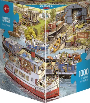 Produktbild von Heye Puzzle Boatyard, 1000 Teile, 1000 Stück(e), Kunst