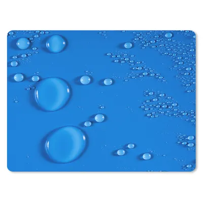 Produktbild von MuchoWow® Mauspad Mousepad Tropfen auf einem hellblauen Hintergrund 23x19 cm - Mousepads - Maus Mat - Pad - Mausunterlage - Schreibtischunterlage - Mauspad