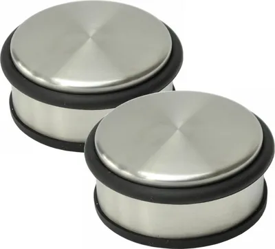 Produktbild von Türstopper Türpuffer Edelstahl 10 cm Ø - 2er Set