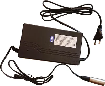 Produktbild von Ladegerät mit Ladekabel 3-polig 48V 2,0A Lithium Ionen XLR Stecker 18mm