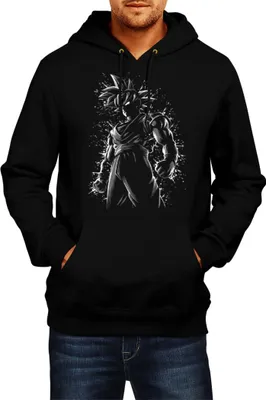 Immagine prodotto di Felpa con cappuccio da uomo Dragon Anime Manga Ball Z Goku 20, Man L , Noir