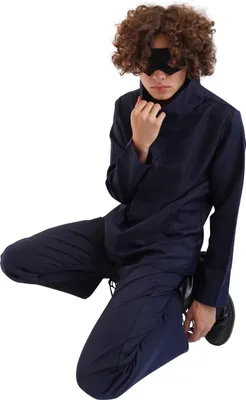 Produktbild von Cosplay Kostüm von Satoru Gojo für Jujutsu Kaisen Fans | inkl. Augenbinde | Größe: M