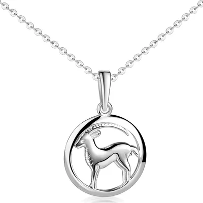 Produktbild von MATERIA by Matthias Wagner Kettenanhänger Sternzeichen Steinbock 925 Silber wahlweise mit Kette KA-488