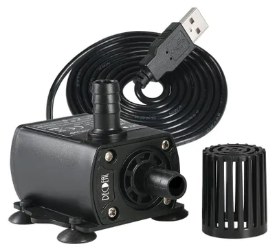 Obrázek produktu pro USB DC5V 4,8W Ultra-tiché mini bezkartáčové vodní čerpadlo Vodotěsné ponorné akvarijní fontány Cirkulační 300L/H Lift 300cm