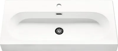 Produktbild von Differnz Möbelwaschtisch Somero 80 x 38 cm weiß glänzend Glasiert 36.104.68