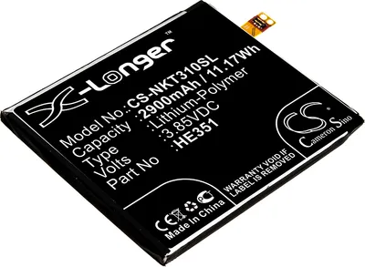 Produktbild von TECHTEK Akku Kompatibel mit [Nokia] 3.1, TA-1049, TA-1057, TA-1070, TA-1074 Ersetzt HE351