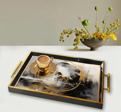 Produktbild von Evila Originals, TPA9830, Tablett, Mehrfarbig, 100 % GLAS, 50 x 29 x 3,5 cm