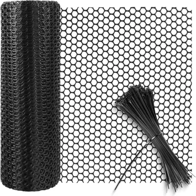 Zdjęcie produktu dla Siatka z tworzywa 40 cm x 10 m, plastikowa, zielona, do ogrodu