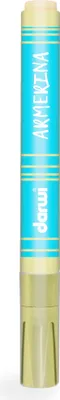 Produktbild von Darwi 6x Kalte Keramikfarbe, Marker 2mm Spitze, 6ml, Gold Gold DA0340013050C