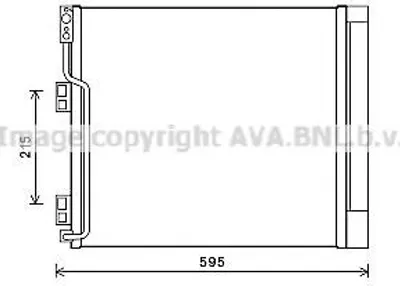 Produktbild von PRASCO DN5355D Kondensator Klimaanlage Klimakondensator für NISSAN NV200 / Evalia Bus +Trockner