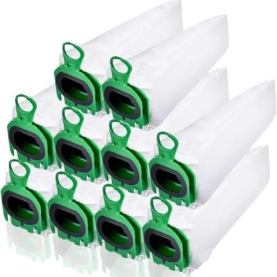 Produktbild von 10er Pack Staubbeutel für Vorwerk Kobold VB100 FP100, Vorwerk Akku-Staubsauger