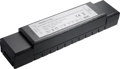 Obrázek produktu pro Elektronický halogenový transformátor 230/12 V/70–200 W, ochrana proti přetížení, teplotní pojistka, 217 x 48 x 40 mm