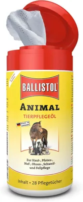 Produktbild von Ballistol ® Animal 26575 Tierpflege, Spenderbox mit 28 großen Pflegetüchern
