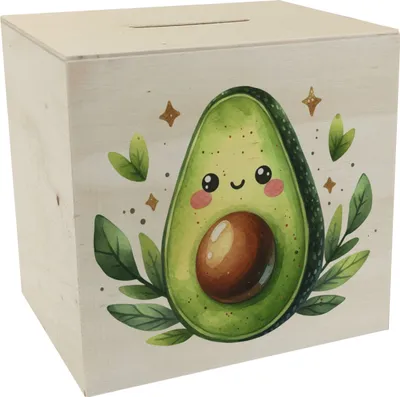 Produktbild von Avocado Spardose aus Holz