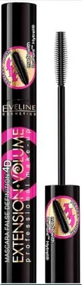 Produktbild von EVELINE Extension 4D Extreme Volume Mascara verdickende Wimperntusche Schwarz 10ml