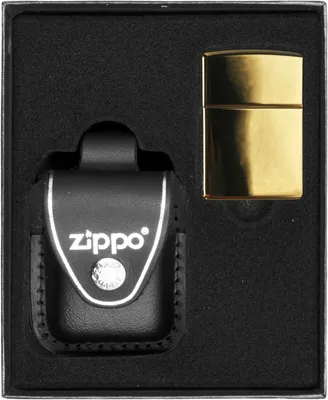 Produktbild von ZIPPO Feuerzeug Messing hochglanzpoliert Geschenkset Nr. 3