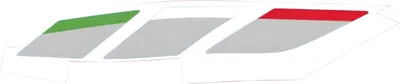 Image de Décor Aprilia autocollant, gauche, 2H004358