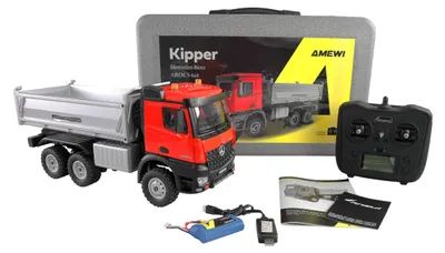 Produktbild von Amewi Mercedes-Benz Arocs Kipper 6x6 1:14 RTR rot