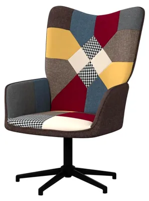 Produktbild von Relaxsessel mit Patchwork-Stoff und Liegefunktion