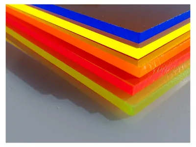 Produktbild von Fluoreszierende Acrylglasplatte GS, 500 x 500 x 5 mm