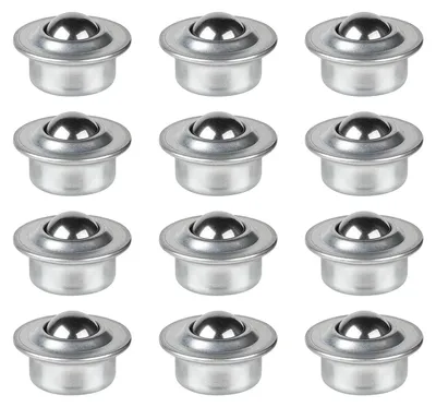 Produktbild von Stahlkugeln 15 mm, 12 Stück, Kohlenstoffstahl, Tragfähigkeit 15 kg, für Förderbänder