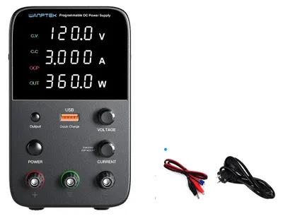Zdjęcie produktu dla Zasilacz, regulowane napięcie, duża moc wyjściowa, WPS 120 V 3 A 360 W, wtyczka UE 220 V