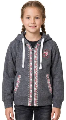 Produktbild von Krüger Sweatjacke Hoddie Kinder anthrazit 128