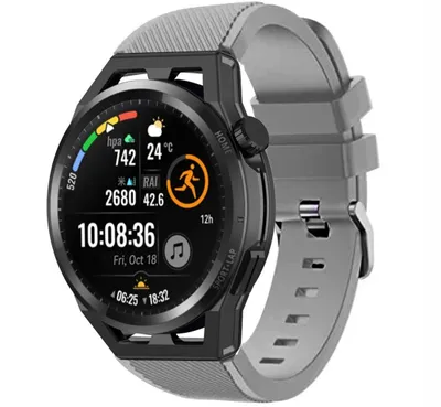 Produktbild von Strap-it Huawei Watch GT Schnallenarmband Silikon (Grau)