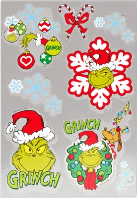 Produktbild von The Grinch Fensterbilder – Weihnachtsdeko für Fenster & Spiegel