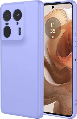 Image de Étui pour Motorola Edge 50 Ultra - Coque arrière en silicone Phonesta Soft Silk - Violet