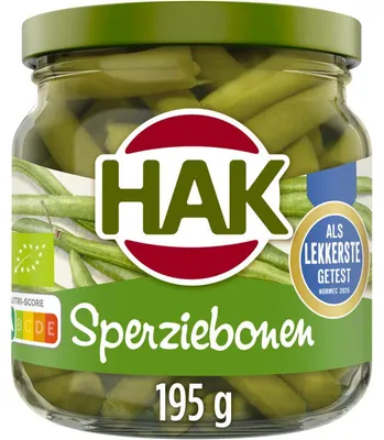 Immagine prodotto di Hak, fagiolini freschi tagliati finemente, 185 g – Ideali come contorno o per insalate