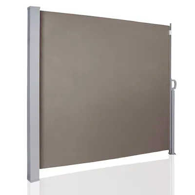 Obrázek produktu pro Yakimz boční markýza výsuvná balkonová antracitová ochrana proti slunci plná kazetová zástěna hnědá 180X300cm