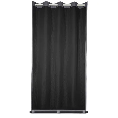 Produktbild von （132*244cm,Dunkelgrau）Thermo-Türvorhang Schwerer winddichter Schallschutzvorhang Isolierter Kälteschutz, UV-Schutz, wasserdichter Vorhang,Oxford-Stoff mit Polyester-Baumwolle