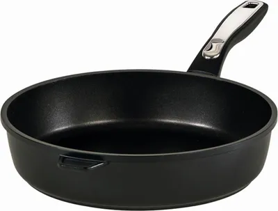 Image de Karl Krüger 21624D Poêle en fonte d'aluminium Delta - Poêle à frire avec revêtement anti-adhésif de haute qualité et poignée ergonomique en plastique. profonde, 24 cm