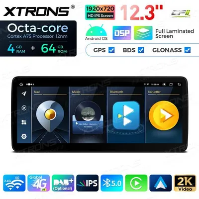 Produktbild von Xtrons QLB22CIB12E92 Android Auto-Stereo-Multimedia-Player BMW 3er E90-E93 M3