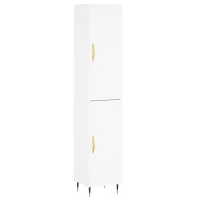 Obrázok produktu pre Vysoká skrinka biela 34,5x34x180 cm spracované drevo