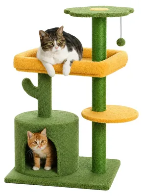 Obrázek produktu pro Katzenbaum, víceúrovňový design, odolné škrábací sloupy, model MAMT0204GN, výrobce M