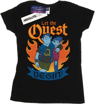 Produktbild von Disney - "Onward Let The Quest Begin" T-Shirt für Damen BI36494 (L) (Schwarz)