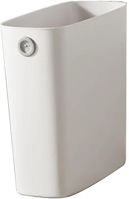 Image de Poubelle en plastique PP/TPR avec ouverture supérieure, de dimensions 11 x 10,6 x 5,1 cm, poubelle compacte pour économiser de l'espace