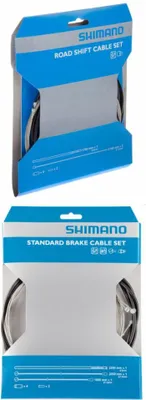 Image de Jeu de câbles Shimano 1x Road + 1 x jeu de câbles de frein Shimano Road/MTB