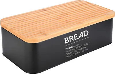 Produktbild von ESTIA | Brotkasten - 42 x 23 x 13 cm - Brotbehälter - Deckel mit Schneidebrettfunktion