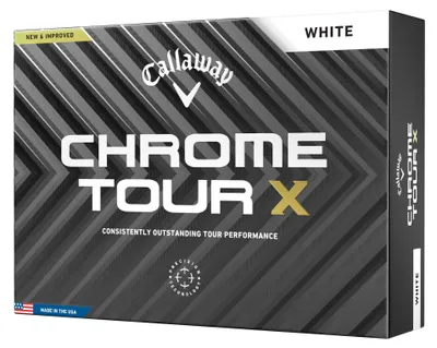 Produktbild von Callaway Chrome Tour X Golfbälle – Maximale Distanz, Tour-Spin & Präzision