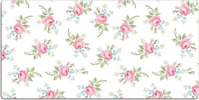 Produktbild von Schreibtischmatte Tischunterlage 120x60 cm Mauspad - Kleine Blumen