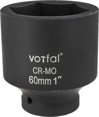 Produktbild von Kraft Schlagschraubernuss 1" Stecknuss Lang 60 mm CR-MO 6-Kant