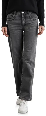 Productafbeelding van Street One Jeans, model Straight Leg, casual fit, voor dames, rechte pijp, mid blauw, mid blauw