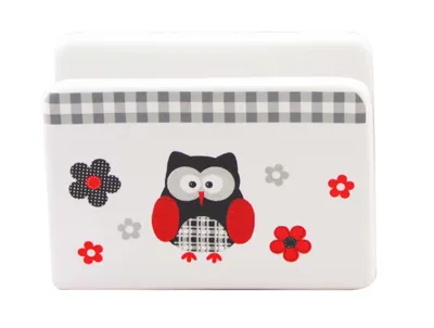 Produktbild von Home Elements Serviettenhalter Schwarze Eule
