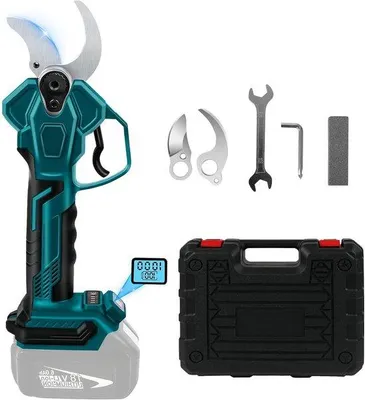 Obrázok produktu pre Akumulátorové nožnice 18 V, elektrické, šírka rezu 40 mm, LCD displej, záhradné