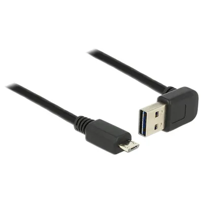 Produktbild von Delock Kabel EASY-USB 2.0 Typ-A Stecker gewinkelt oben / unt